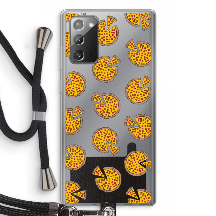 You Had Me At Pizza: Samsung Galaxy Note 20 / Note 20 5G Transparant Hoesje met koord