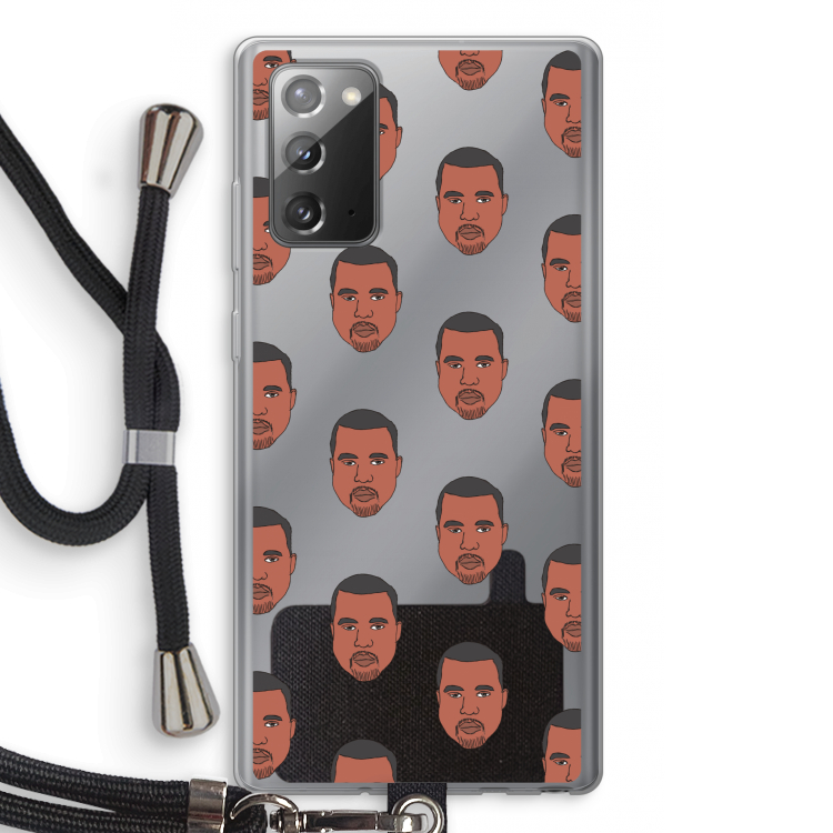 Kanye Call Me?: Samsung Galaxy Note 20 / Note 20 5G Transparant Hoesje met koord