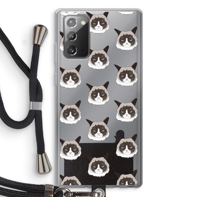 It's a Purrr Case: Samsung Galaxy Note 20 / Note 20 5G Transparant Hoesje met koord