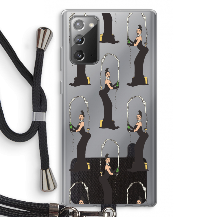 Pop Some Kim: Samsung Galaxy Note 20 / Note 20 5G Transparant Hoesje met koord