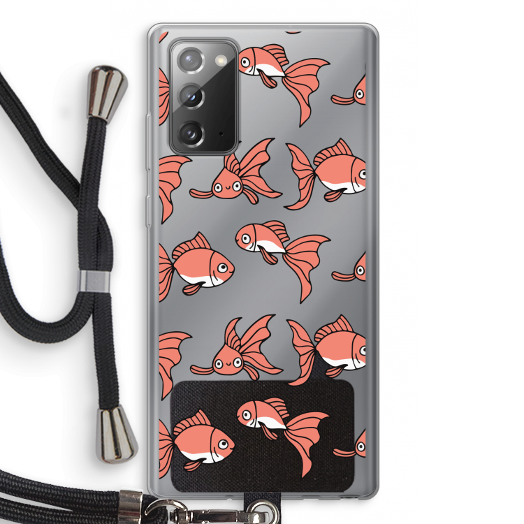 Blub: Samsung Galaxy Note 20 / Note 20 5G Transparant Hoesje met koord