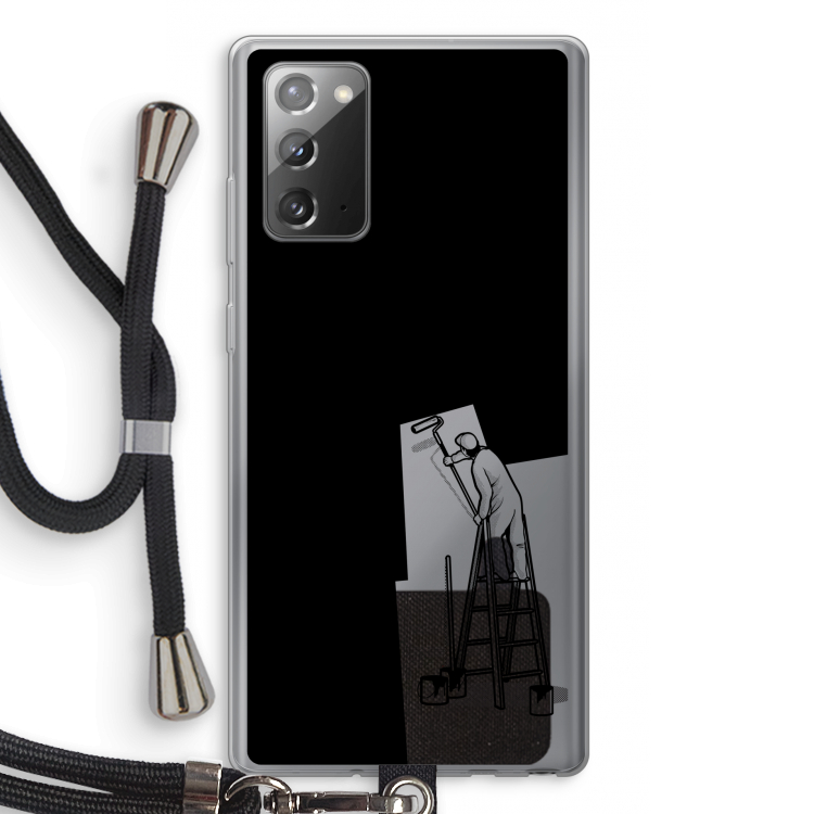 Musketon Painter: Samsung Galaxy Note 20 / Note 20 5G Transparant Hoesje met koord