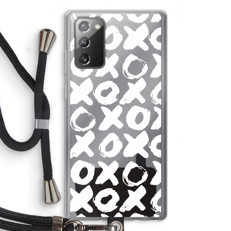 XOXO: Samsung Galaxy Note 20 / Note 20 5G Transparant Hoesje met koord