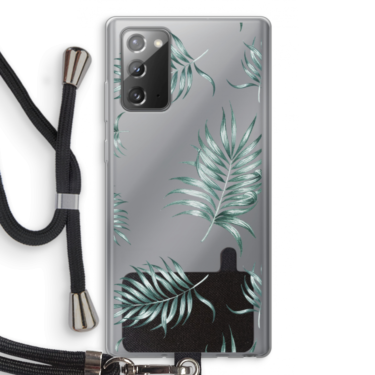 Simple leaves: Samsung Galaxy Note 20 / Note 20 5G Transparant Hoesje met koord