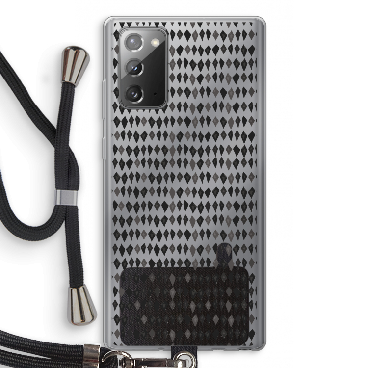 Crazy shapes: Samsung Galaxy Note 20 / Note 20 5G Transparant Hoesje met koord