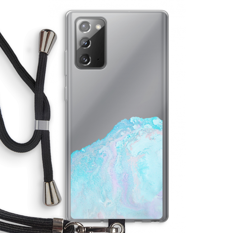 Fantasie pastel: Samsung Galaxy Note 20 / Note 20 5G Transparant Hoesje met koord