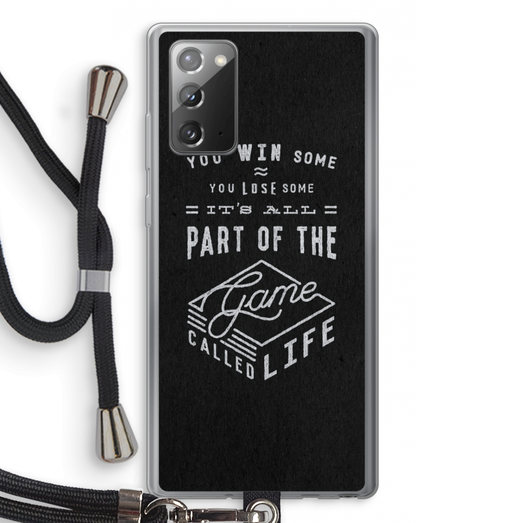 Life: Samsung Galaxy Note 20 / Note 20 5G Transparant Hoesje met koord