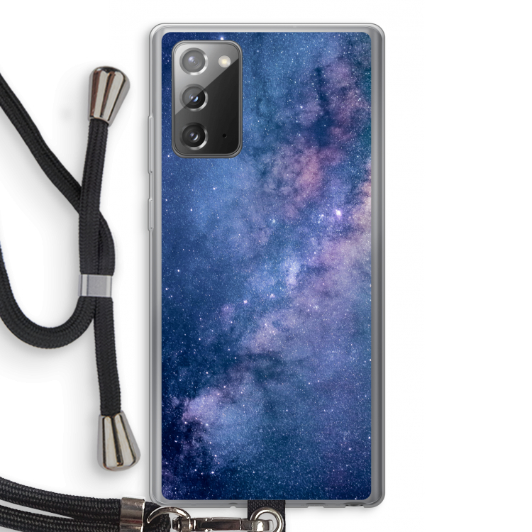 Nebula: Samsung Galaxy Note 20 / Note 20 5G Transparant Hoesje met koord