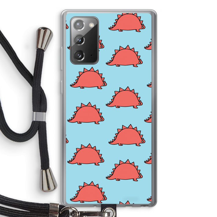 Dinosawrr: Samsung Galaxy Note 20 / Note 20 5G Transparant Hoesje met koord