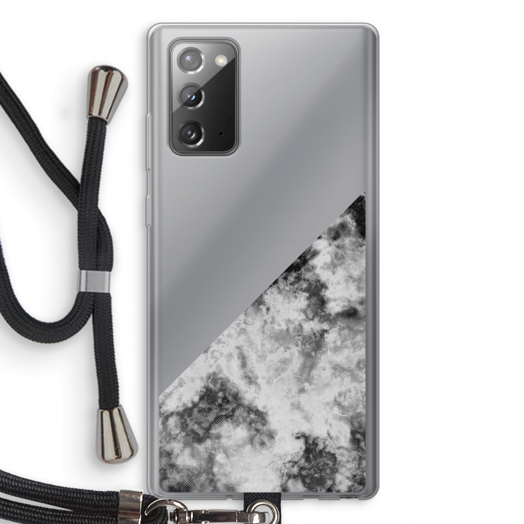 Onweer: Samsung Galaxy Note 20 / Note 20 5G Transparant Hoesje met koord