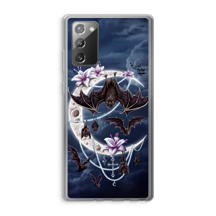 Vleermuizen Maan: Samsung Galaxy Note 20 / Note 20 5G Transparant Hoesje