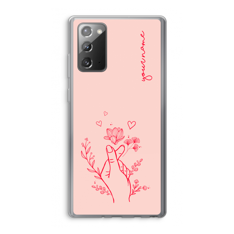Giving Flowers: Samsung Galaxy Note 20 / Note 20 5G Transparant Hoesje