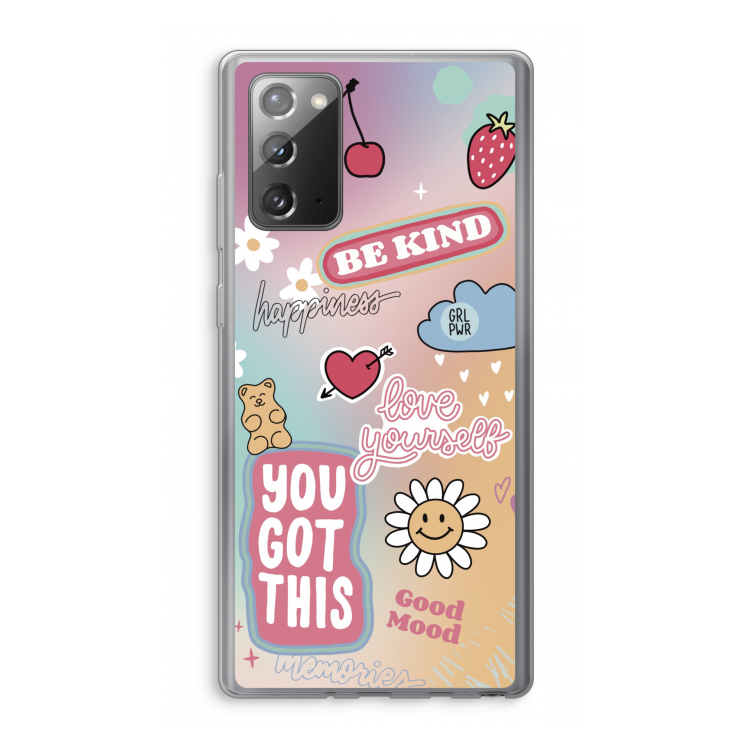 Positivity: Samsung Galaxy Note 20 / Note 20 5G Transparant Hoesje