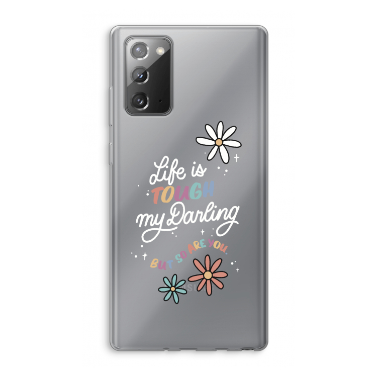 Tough Life: Samsung Galaxy Note 20 / Note 20 5G Transparant Hoesje