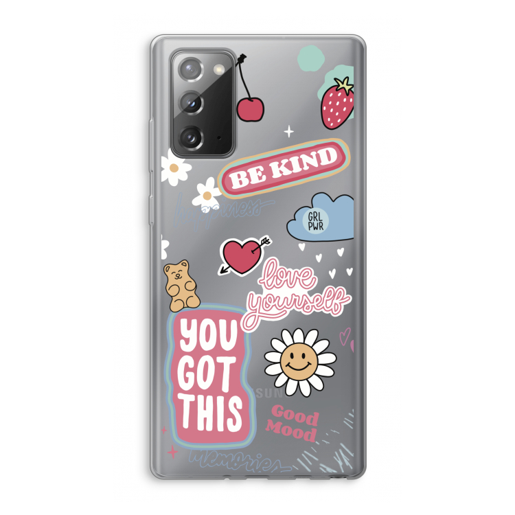 Positivity: Samsung Galaxy Note 20 / Note 20 5G Transparant Hoesje