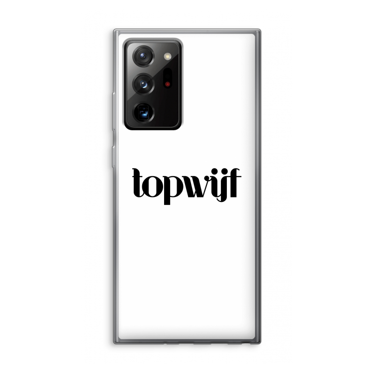 Topwijf Wit: Samsung Galaxy Note 20 Ultra / Note 20 Ultra 5G Transparant Hoesje