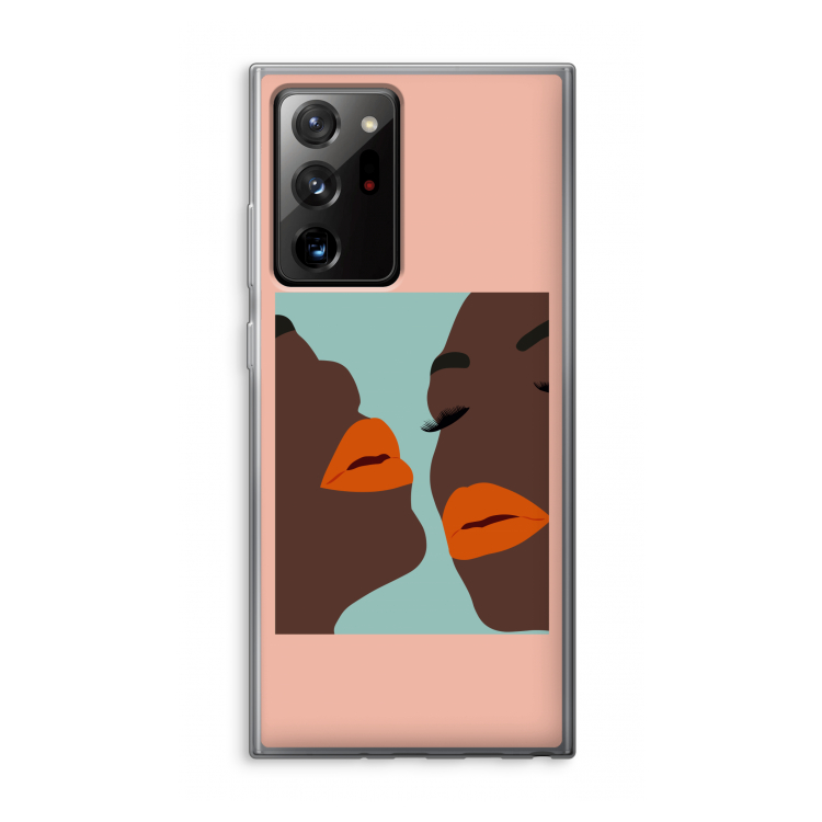 Orange lips: Samsung Galaxy Note 20 Ultra / Note 20 Ultra 5G Transparant Hoesje
