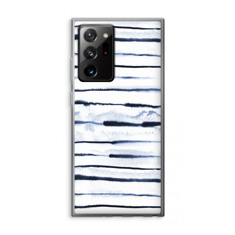 Ink Stripes: Samsung Galaxy Note 20 Ultra / Note 20 Ultra 5G Transparant Hoesje