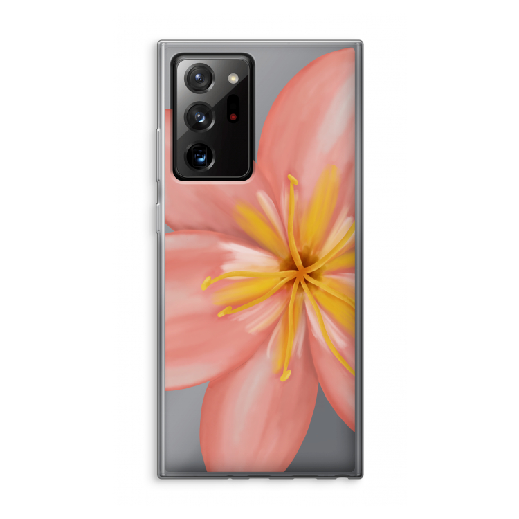 Pink Ellila Flower: Samsung Galaxy Note 20 Ultra / Note 20 Ultra 5G Transparant Hoesje