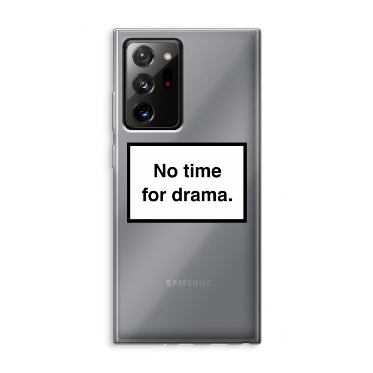 No drama: Samsung Galaxy Note 20 Ultra / Note 20 Ultra 5G Transparant Hoesje