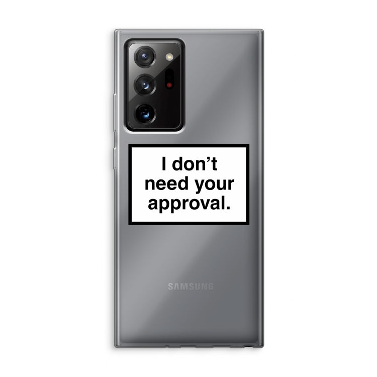 Don't need approval: Samsung Galaxy Note 20 Ultra / Note 20 Ultra 5G Transparant Hoesje