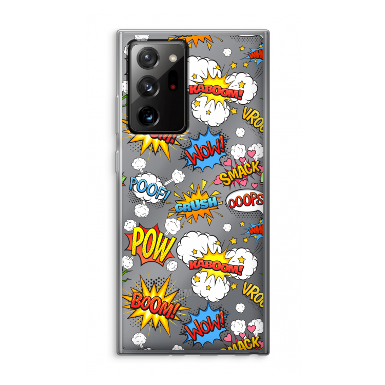 Pow Smack: Samsung Galaxy Note 20 Ultra / Note 20 Ultra 5G Transparant Hoesje