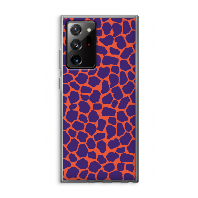 Purple Giraffe: Samsung Galaxy Note 20 Ultra / Note 20 Ultra 5G Transparant Hoesje