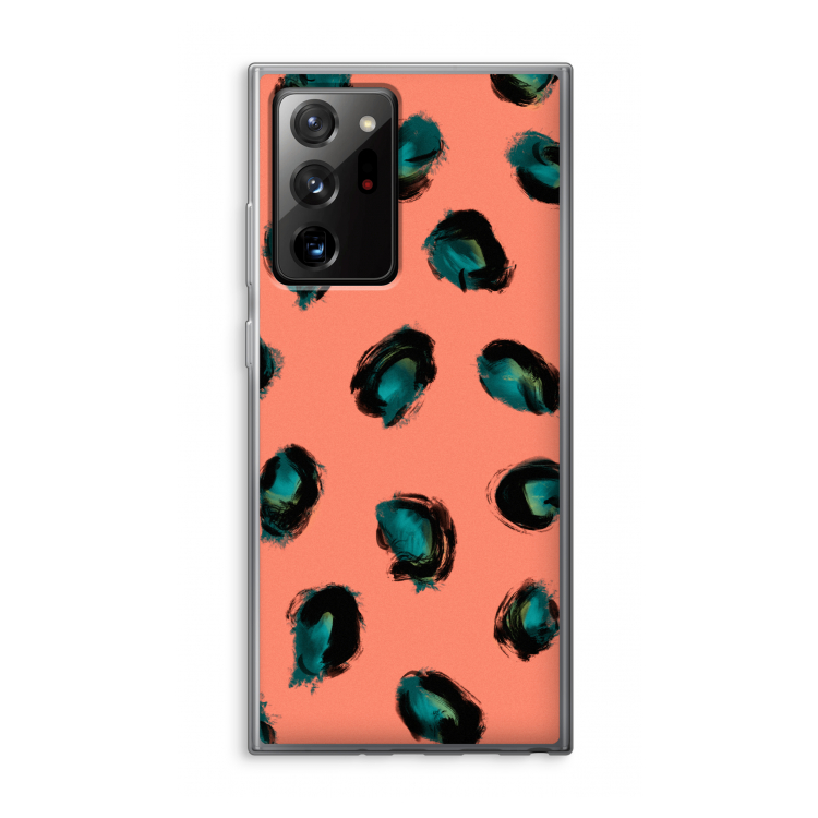 Pink Cheetah: Samsung Galaxy Note 20 Ultra / Note 20 Ultra 5G Transparant Hoesje