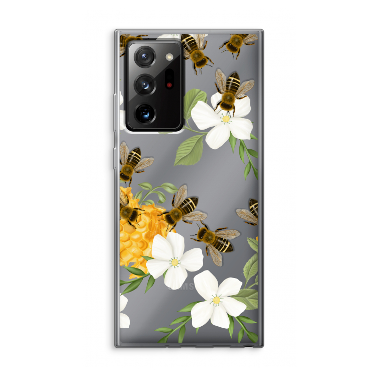 No flowers without bees: Samsung Galaxy Note 20 Ultra / Note 20 Ultra 5G Transparant Hoesje