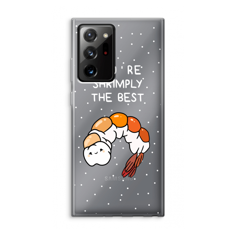 You're Shrimply The Best: Samsung Galaxy Note 20 Ultra / Note 20 Ultra 5G Transparant Hoesje