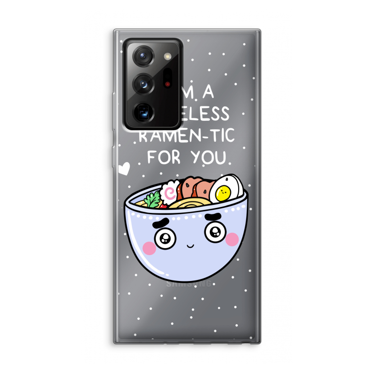 I'm A Hopeless Ramen-Tic For You: Samsung Galaxy Note 20 Ultra / Note 20 Ultra 5G Transparant Hoesje