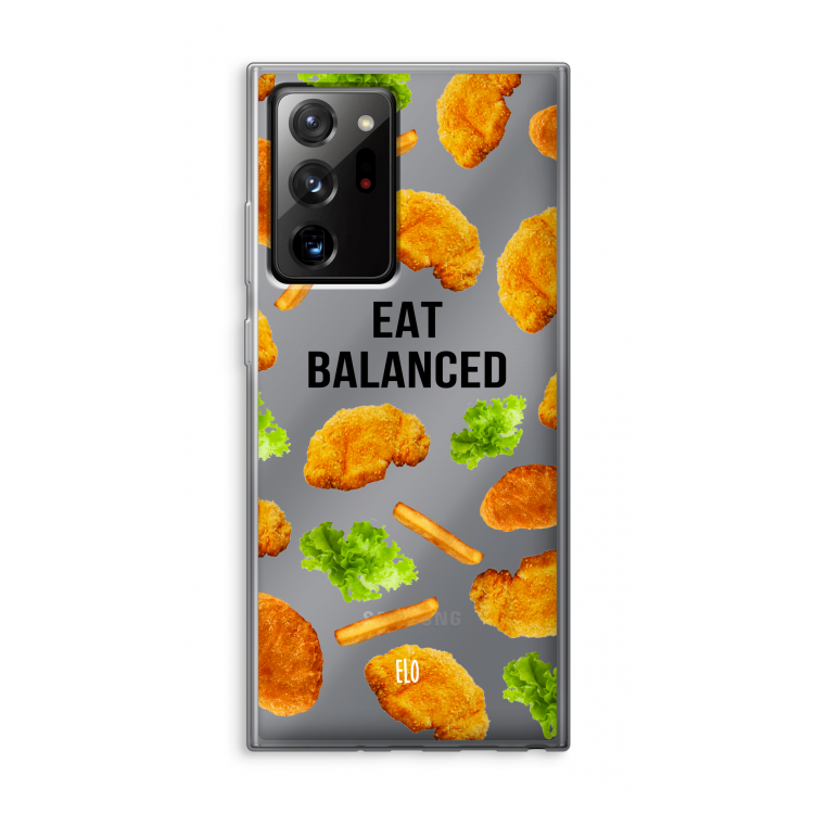 Eat Balanced: Samsung Galaxy Note 20 Ultra / Note 20 Ultra 5G Transparant Hoesje