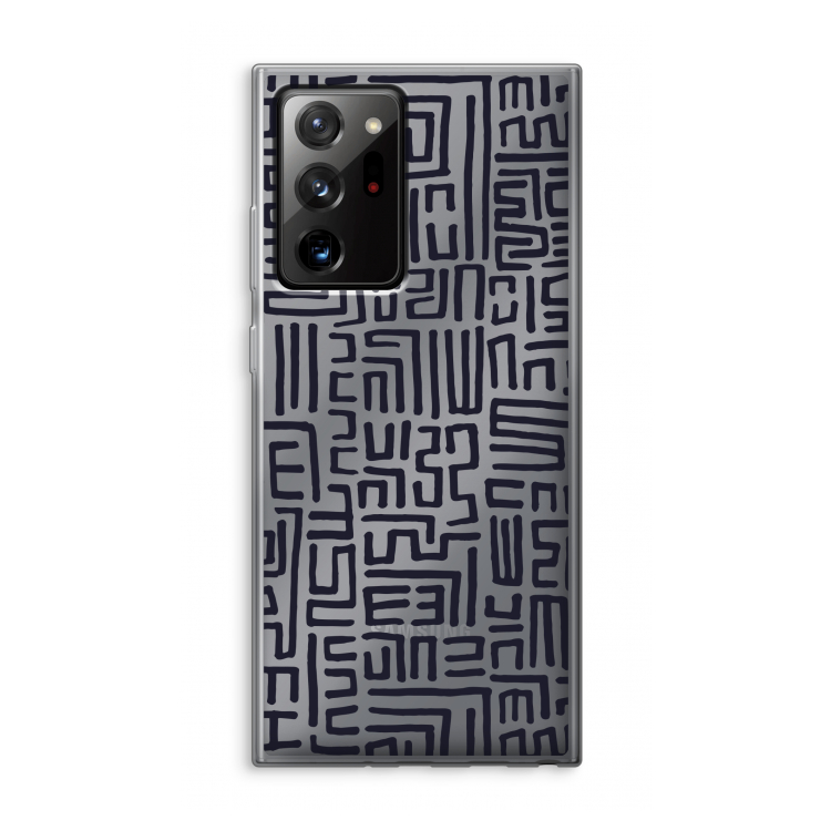 Moroccan Print: Samsung Galaxy Note 20 Ultra / Note 20 Ultra 5G Transparant Hoesje