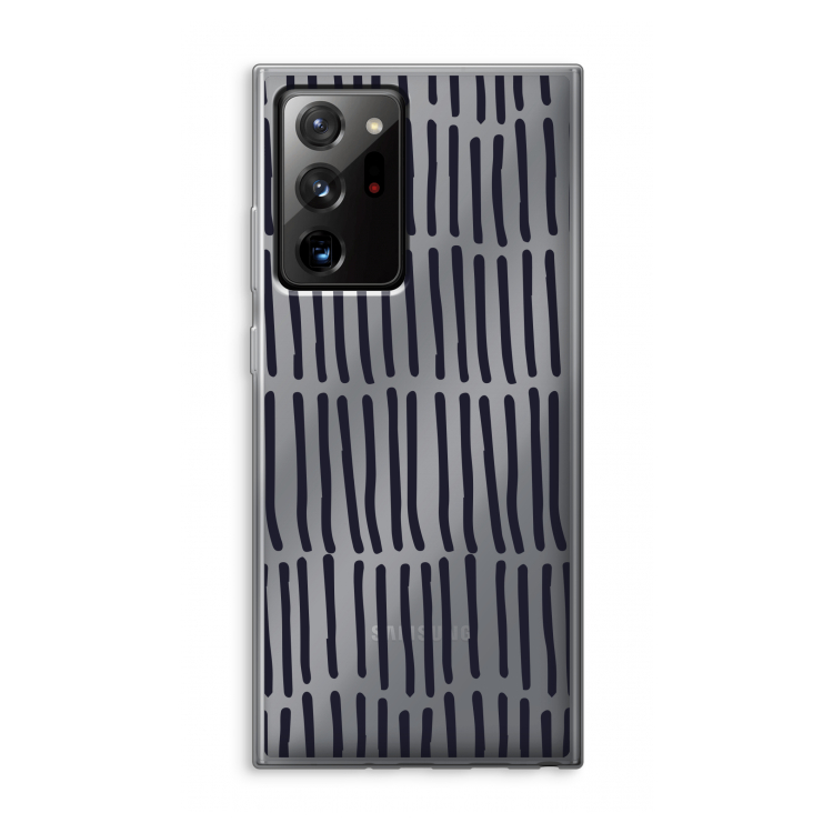 Moroccan stripes: Samsung Galaxy Note 20 Ultra / Note 20 Ultra 5G Transparant Hoesje