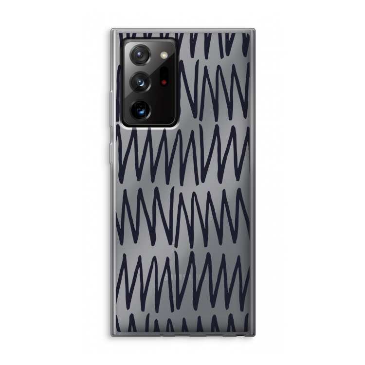 Marrakech Zigzag: Samsung Galaxy Note 20 Ultra / Note 20 Ultra 5G Transparant Hoesje