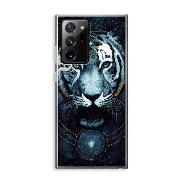 Darkness Tiger: Samsung Galaxy Note 20 Ultra / Note 20 Ultra 5G Transparant Hoesje