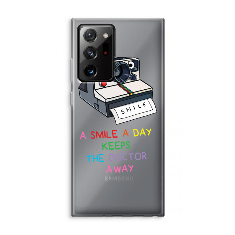 Smile: Samsung Galaxy Note 20 Ultra / Note 20 Ultra 5G Transparant Hoesje