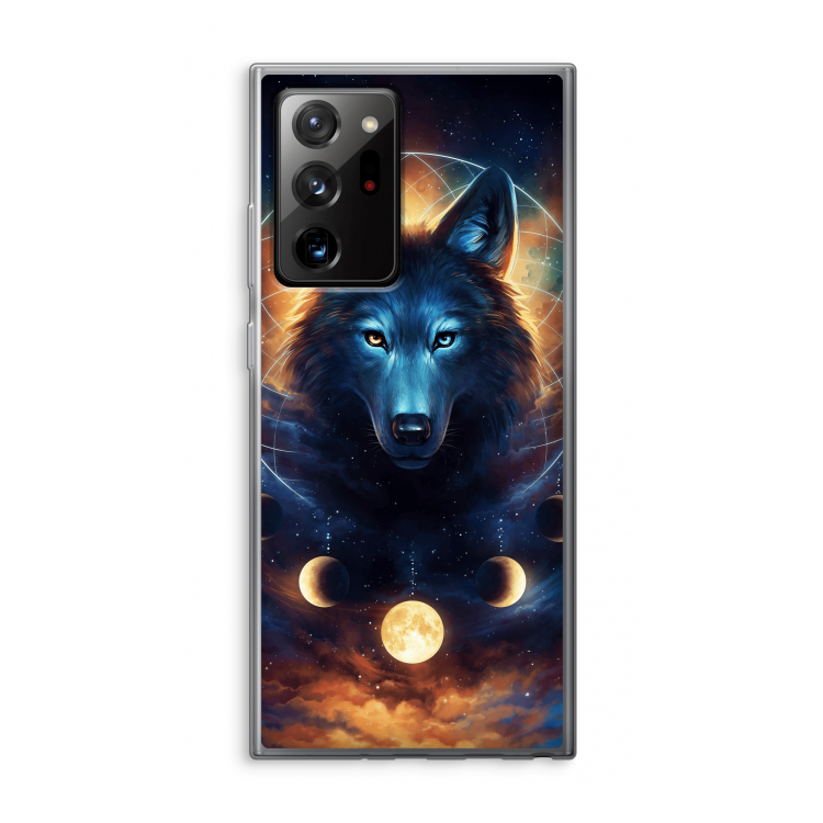 Wolf Dreamcatcher: Samsung Galaxy Note 20 Ultra / Note 20 Ultra 5G Transparant Hoesje