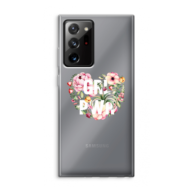 GRL PWR Flower: Samsung Galaxy Note 20 Ultra / Note 20 Ultra 5G Transparant Hoesje
