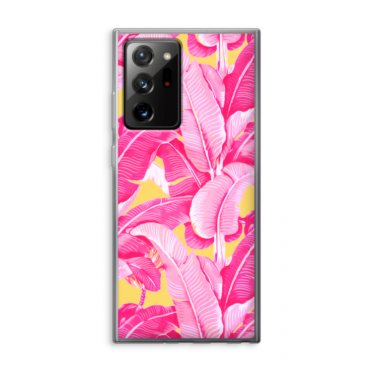Pink Banana: Samsung Galaxy Note 20 Ultra / Note 20 Ultra 5G Transparant Hoesje
