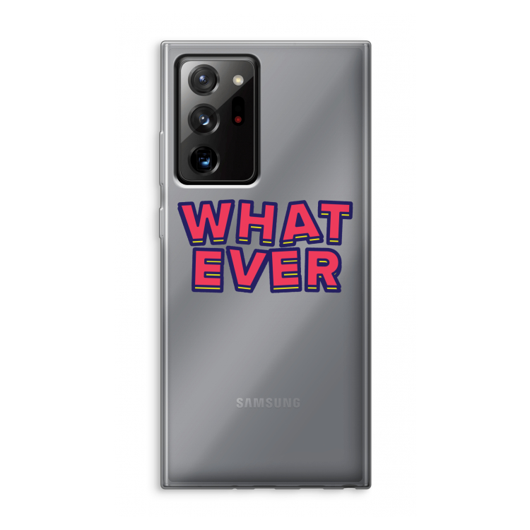 Whatever: Samsung Galaxy Note 20 Ultra / Note 20 Ultra 5G Transparant Hoesje