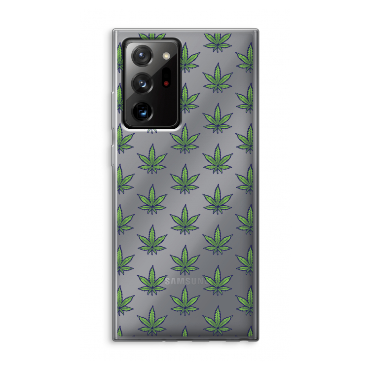 Weed: Samsung Galaxy Note 20 Ultra / Note 20 Ultra 5G Transparant Hoesje
