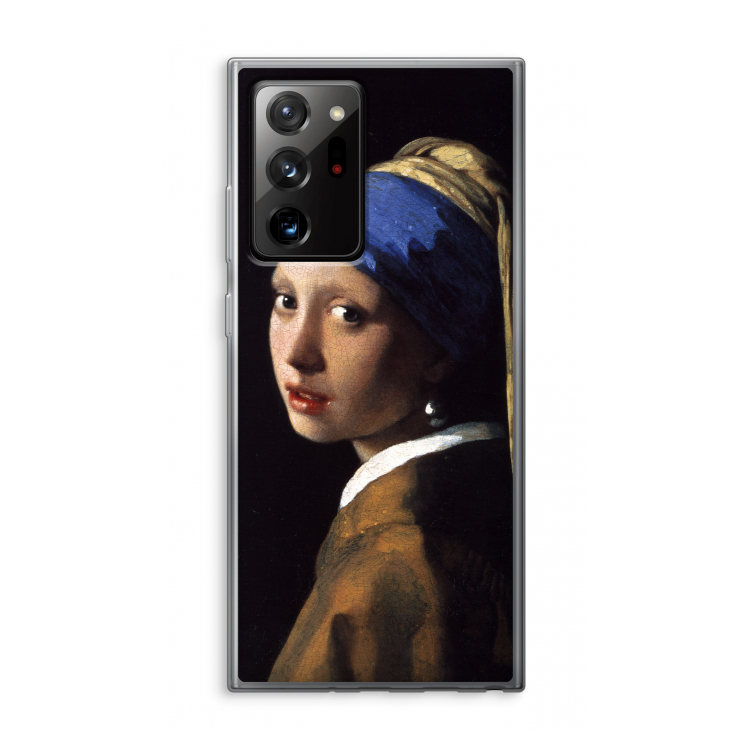The Pearl Earring: Samsung Galaxy Note 20 Ultra / Note 20 Ultra 5G Transparant Hoesje