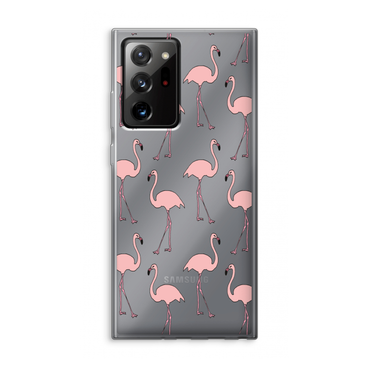 Anything Flamingoes: Samsung Galaxy Note 20 Ultra / Note 20 Ultra 5G Transparant Hoesje