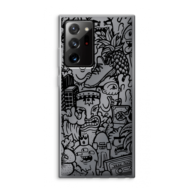 Vexx Black Mixtape: Samsung Galaxy Note 20 Ultra / Note 20 Ultra 5G Transparant Hoesje