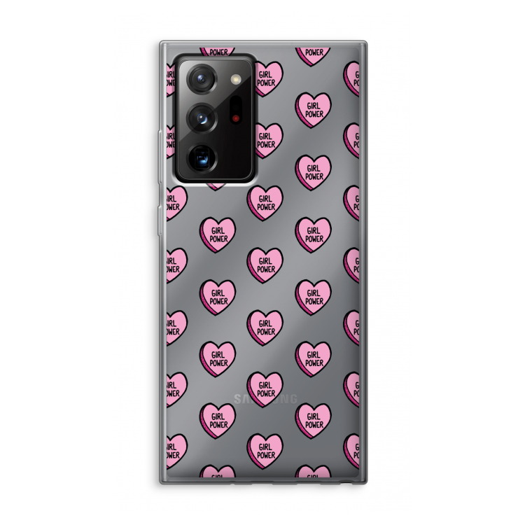 GIRL POWER: Samsung Galaxy Note 20 Ultra / Note 20 Ultra 5G Transparant Hoesje