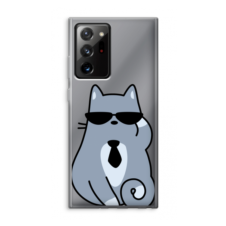 Cool cat: Samsung Galaxy Note 20 Ultra / Note 20 Ultra 5G Transparant Hoesje