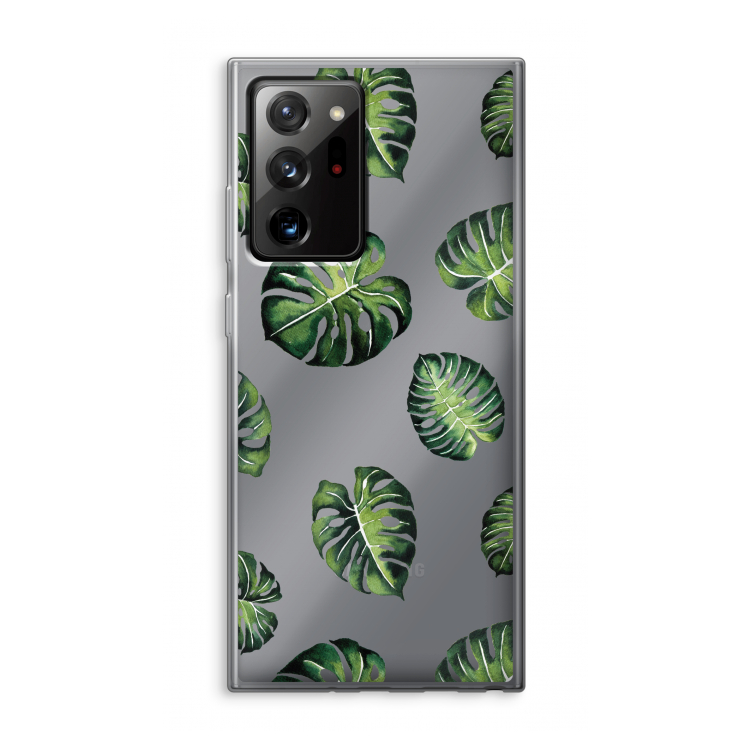 Tropische bladeren: Samsung Galaxy Note 20 Ultra / Note 20 Ultra 5G Transparant Hoesje