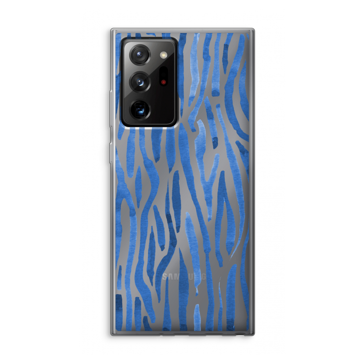 Blauwe nerven: Samsung Galaxy Note 20 Ultra / Note 20 Ultra 5G Transparant Hoesje