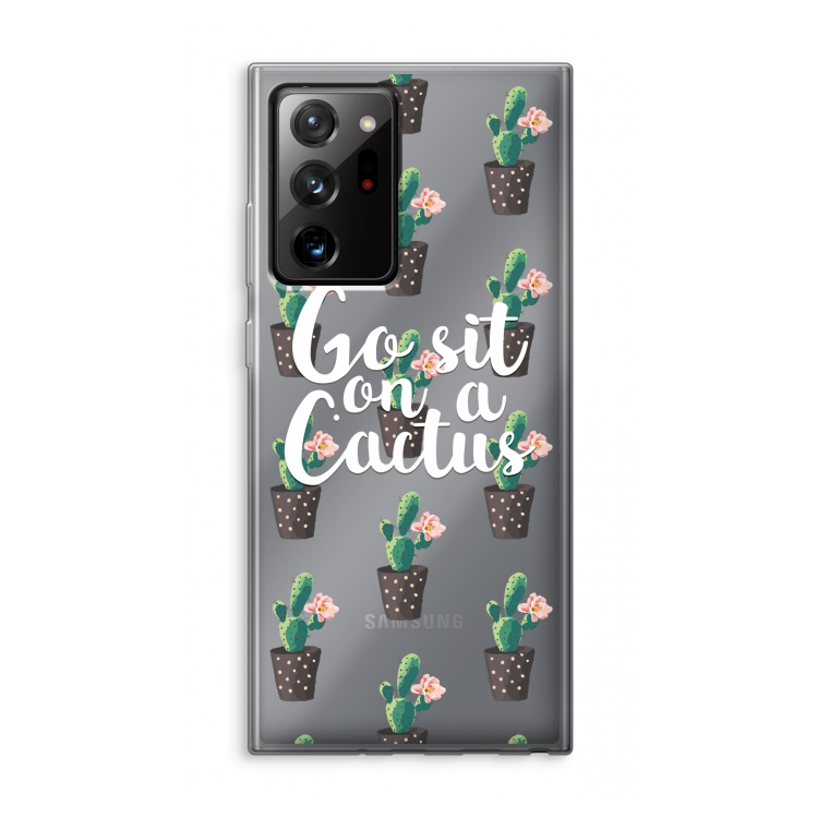 Cactus quote: Samsung Galaxy Note 20 Ultra / Note 20 Ultra 5G Transparant Hoesje